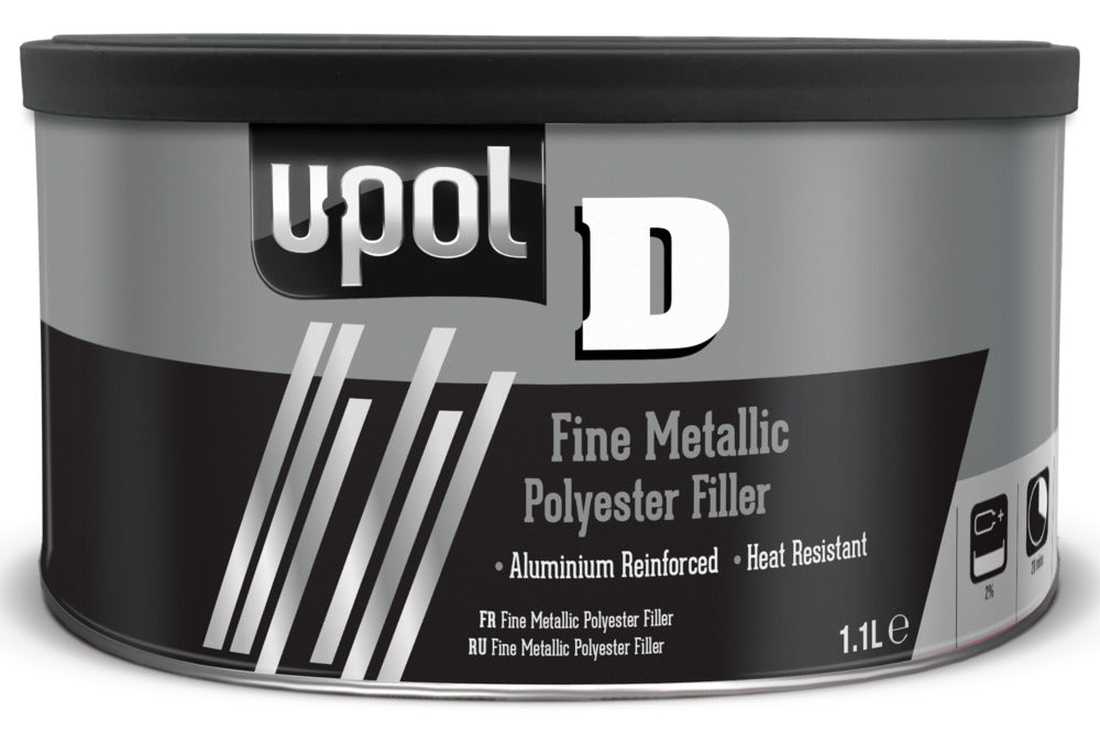 Upol D Fine Metallic Polyester Filler 1.1L