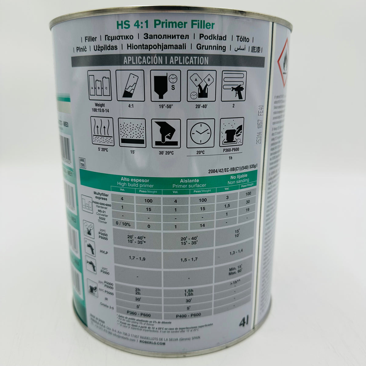 Roberlo Multifiller Express ME1 Primer Filler 4 Litre