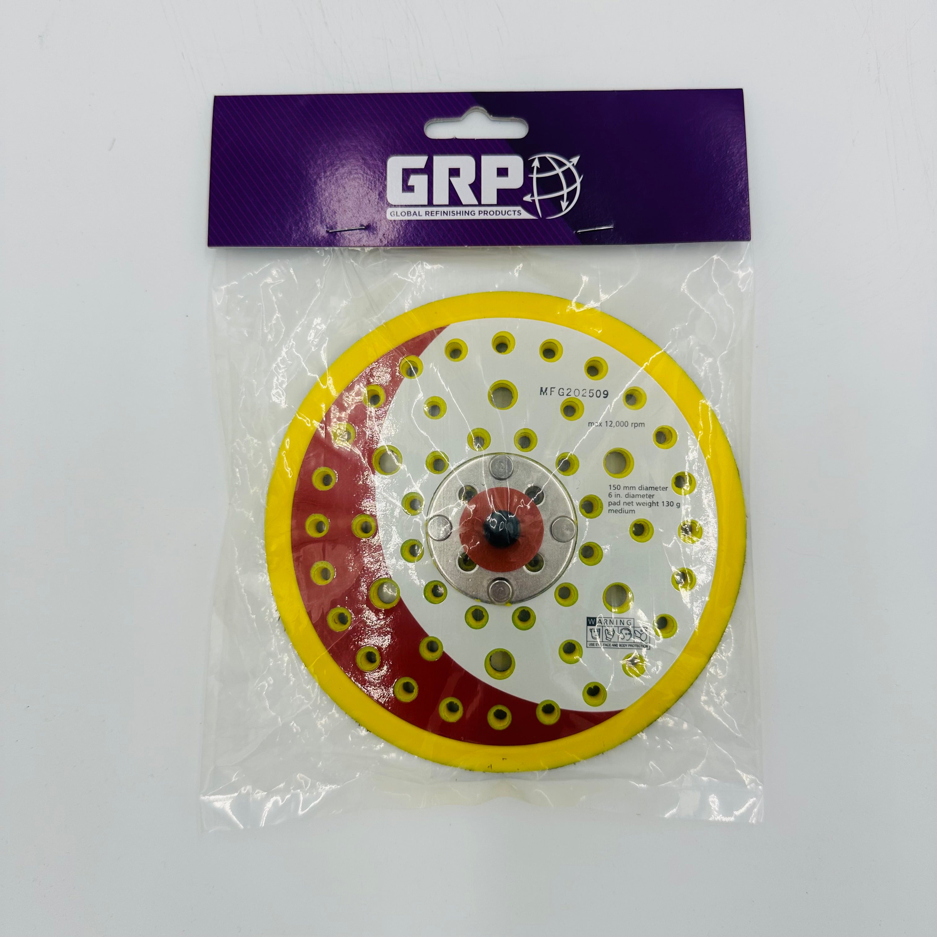 GRP Velcro Backing Pad 15H 150mm