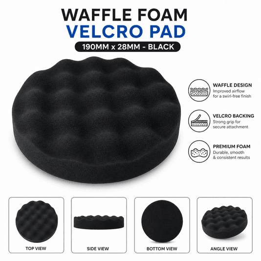 190mm Velcro  Waffle Foam Buff Pad (GRP)