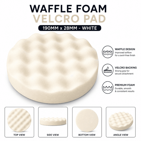 190mm Velcro  Waffle Foam Buff Pad (GRP)