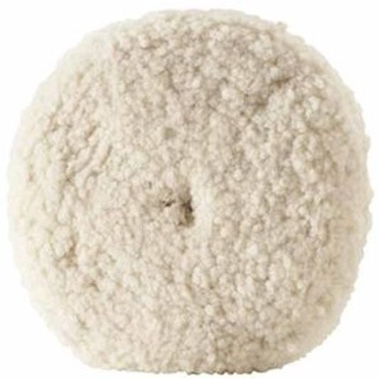GRP 9" WHITE WOOL BUFF PAD DOUBLE SIDED 230MM