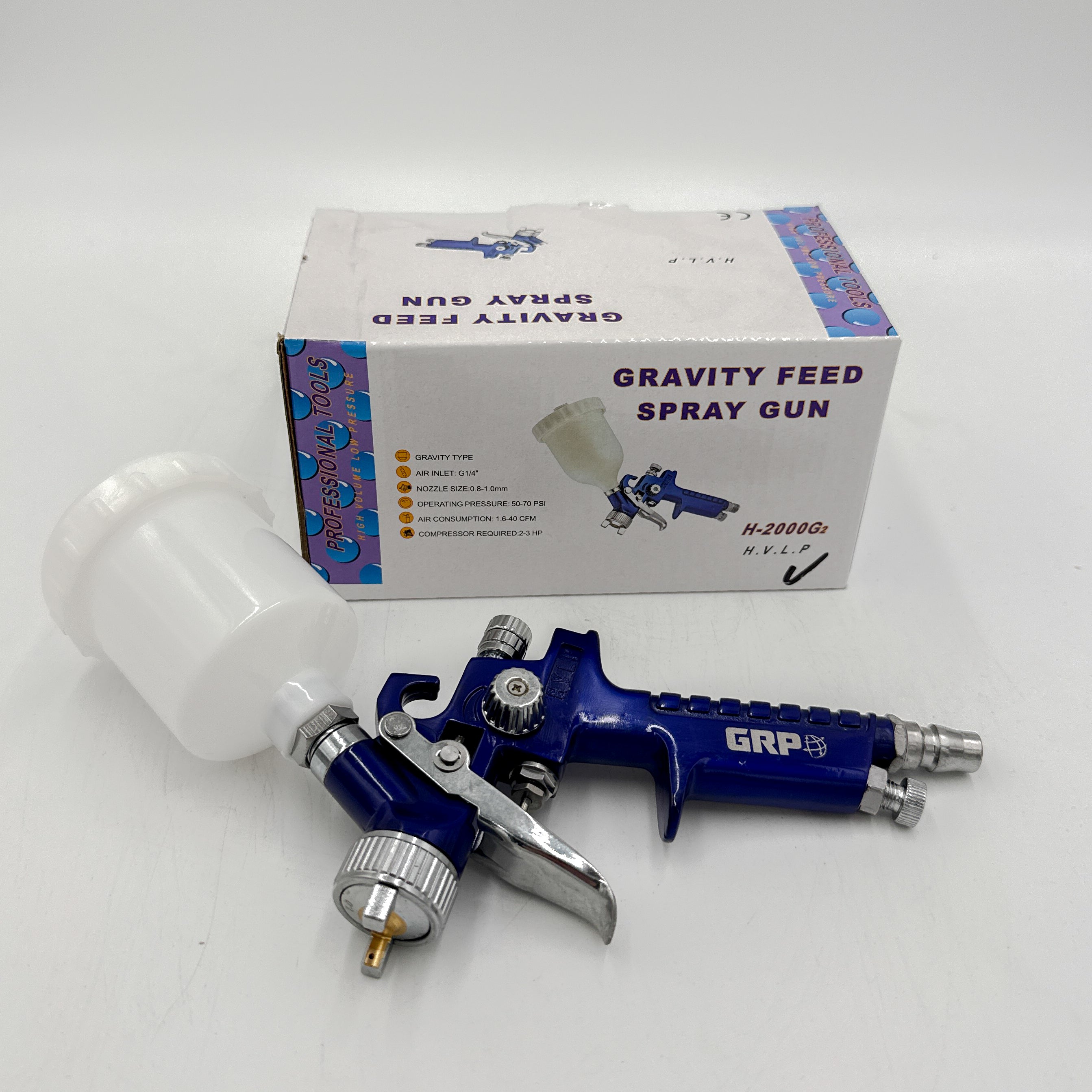 GRP Gravity Mini Gun & Pot 1.0mm H.V.L.P