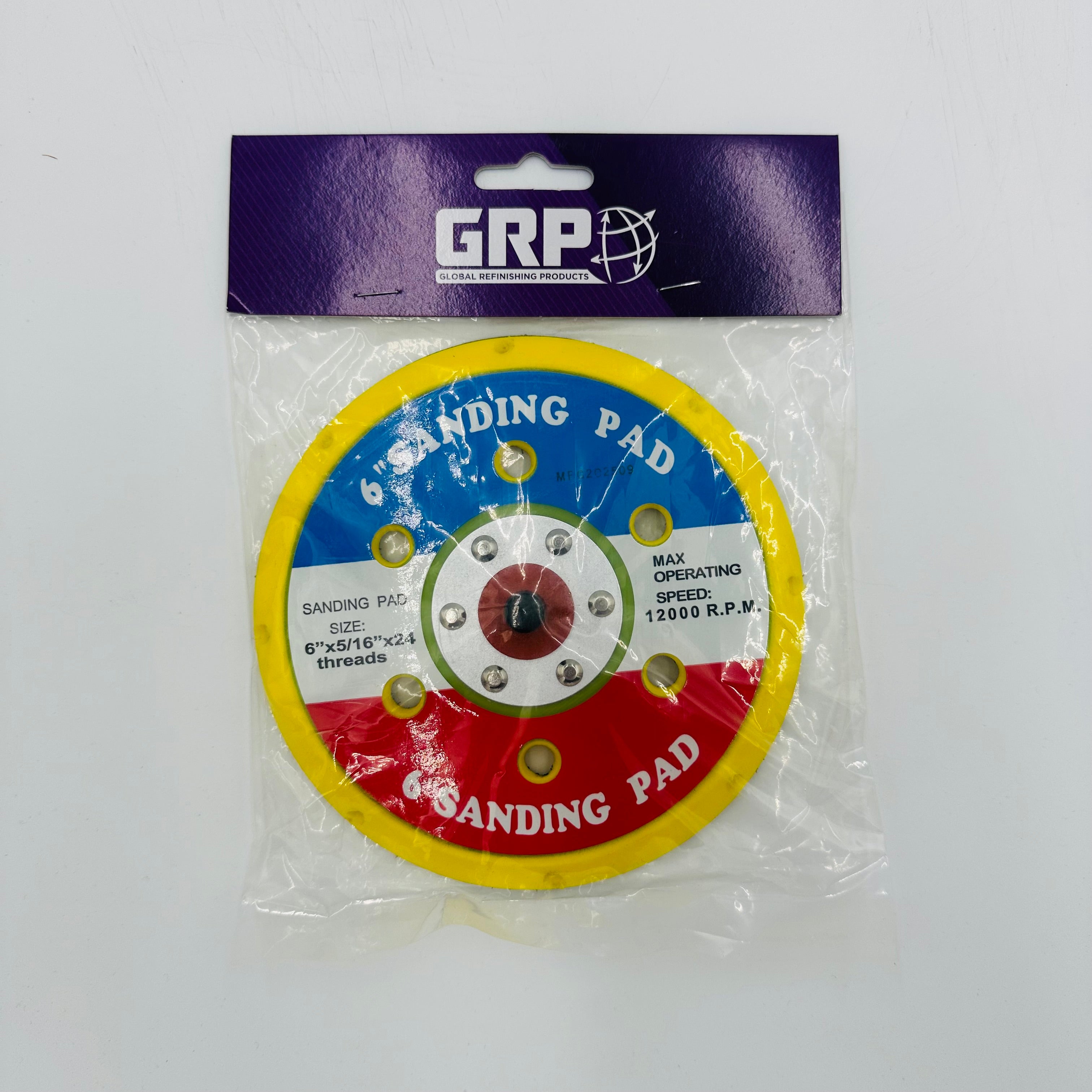 GRP Velcro Backing Pad 15H  6+1+8  150mm