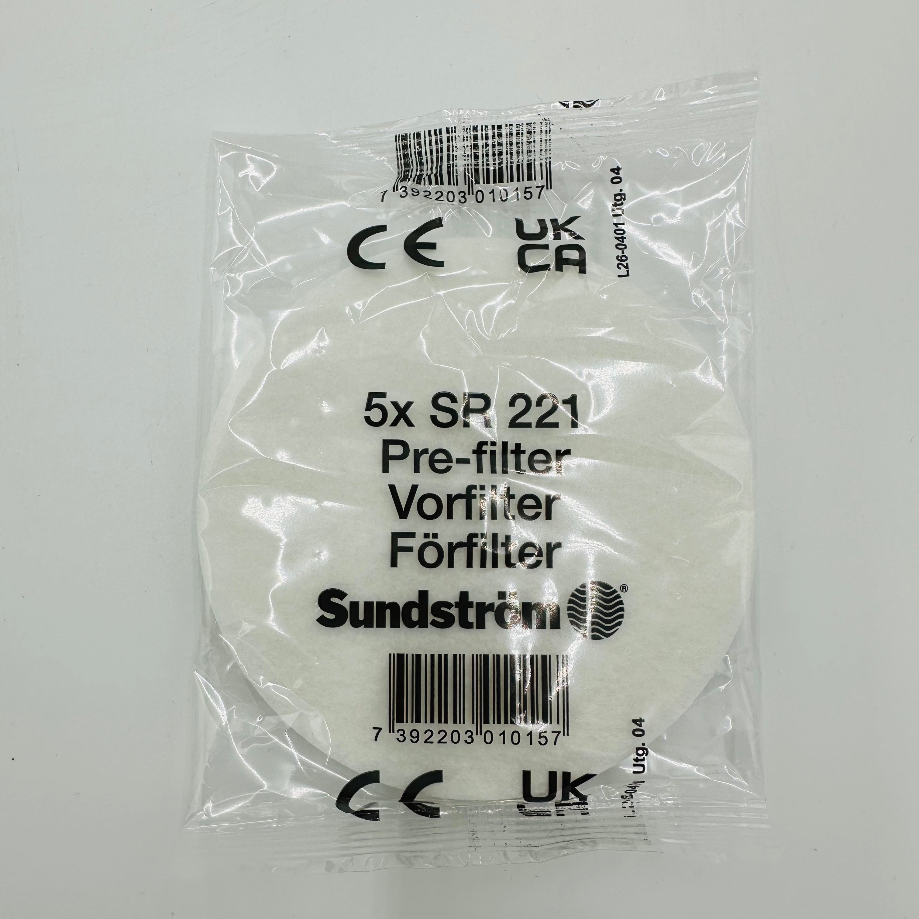 Sundstrom Pre Filter SR221