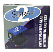 2 Spray Painters Seat w Wheels & Tray
