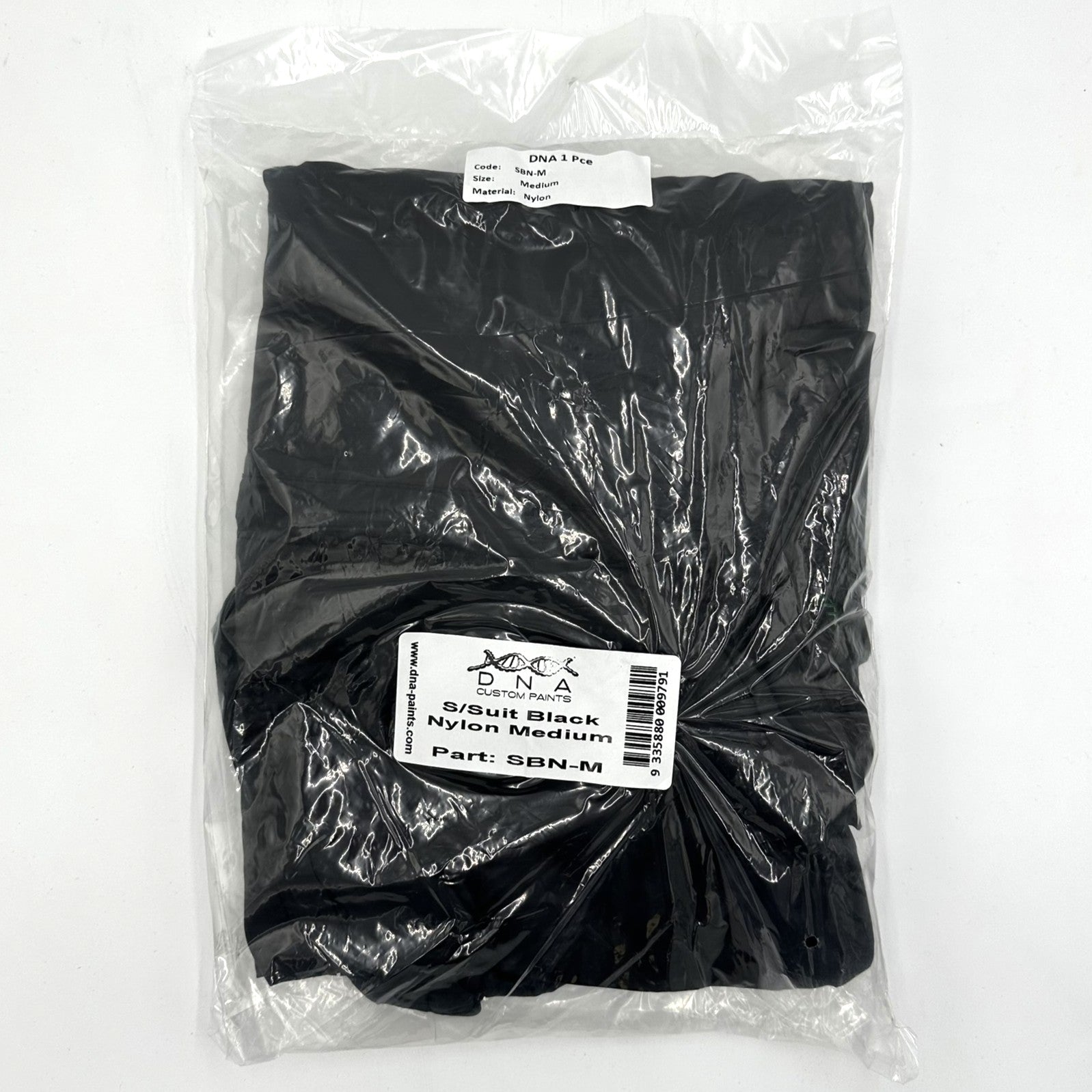 DNA Black Nylon Spray Suit with Hood