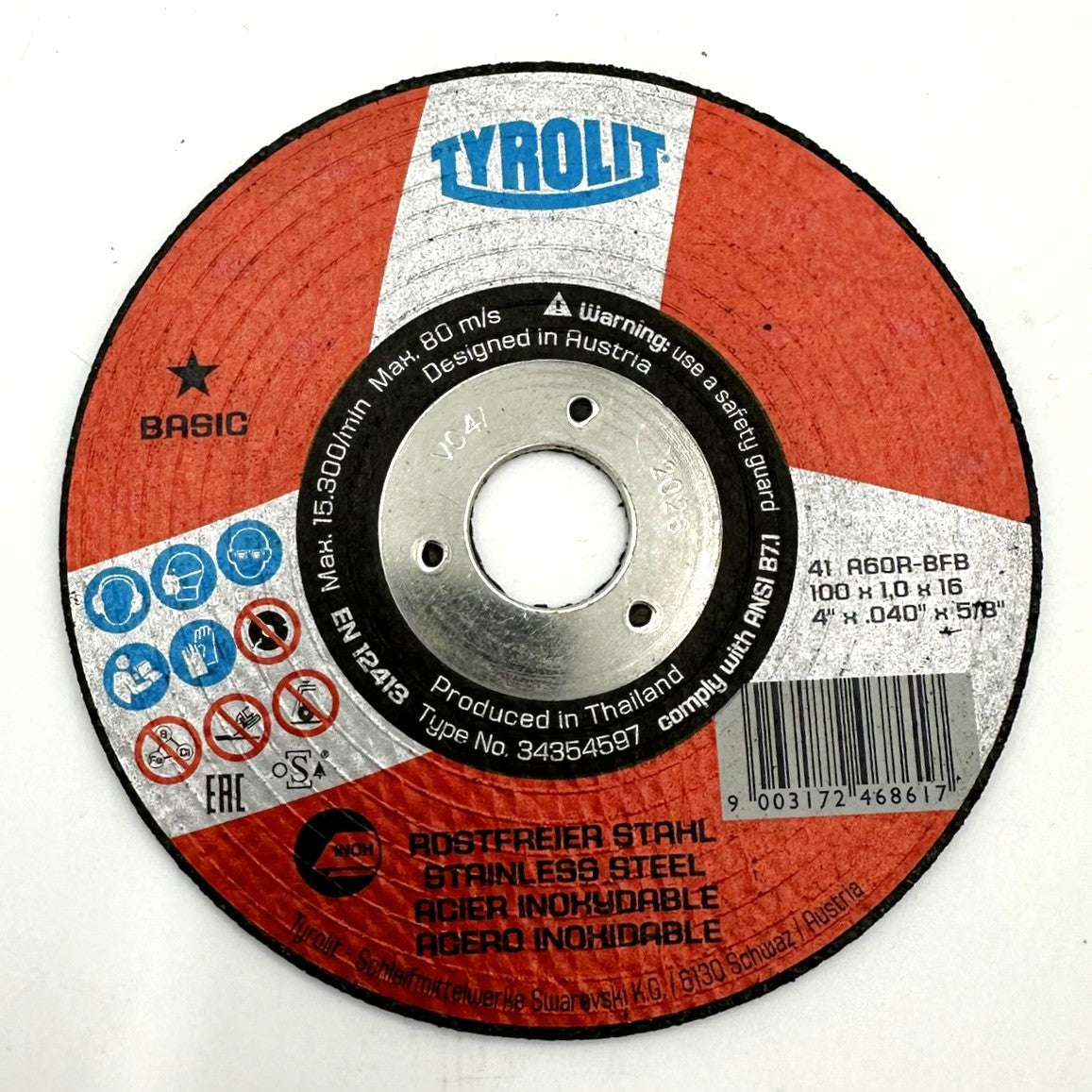 Tyrolit 100 x 1.0 x 16mm