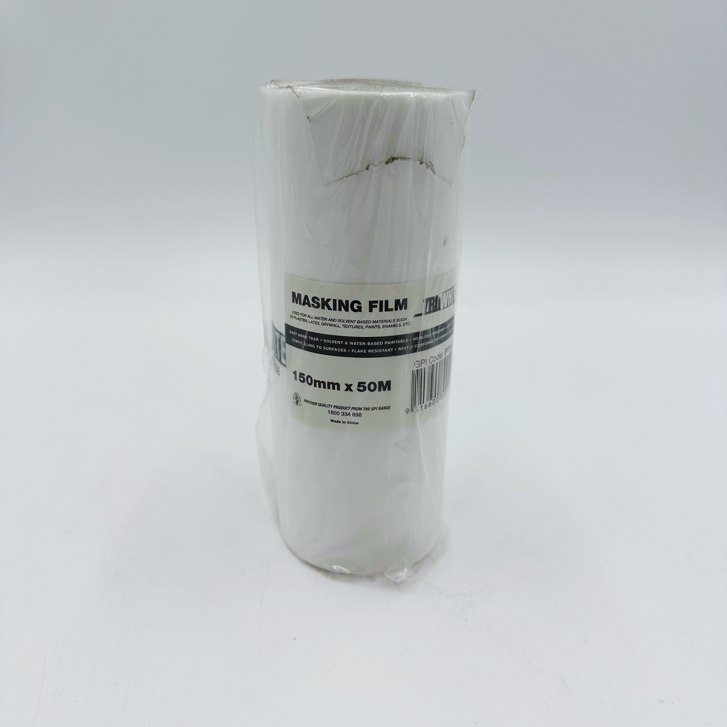 Tru White Masking Tape 150mm x 50m
