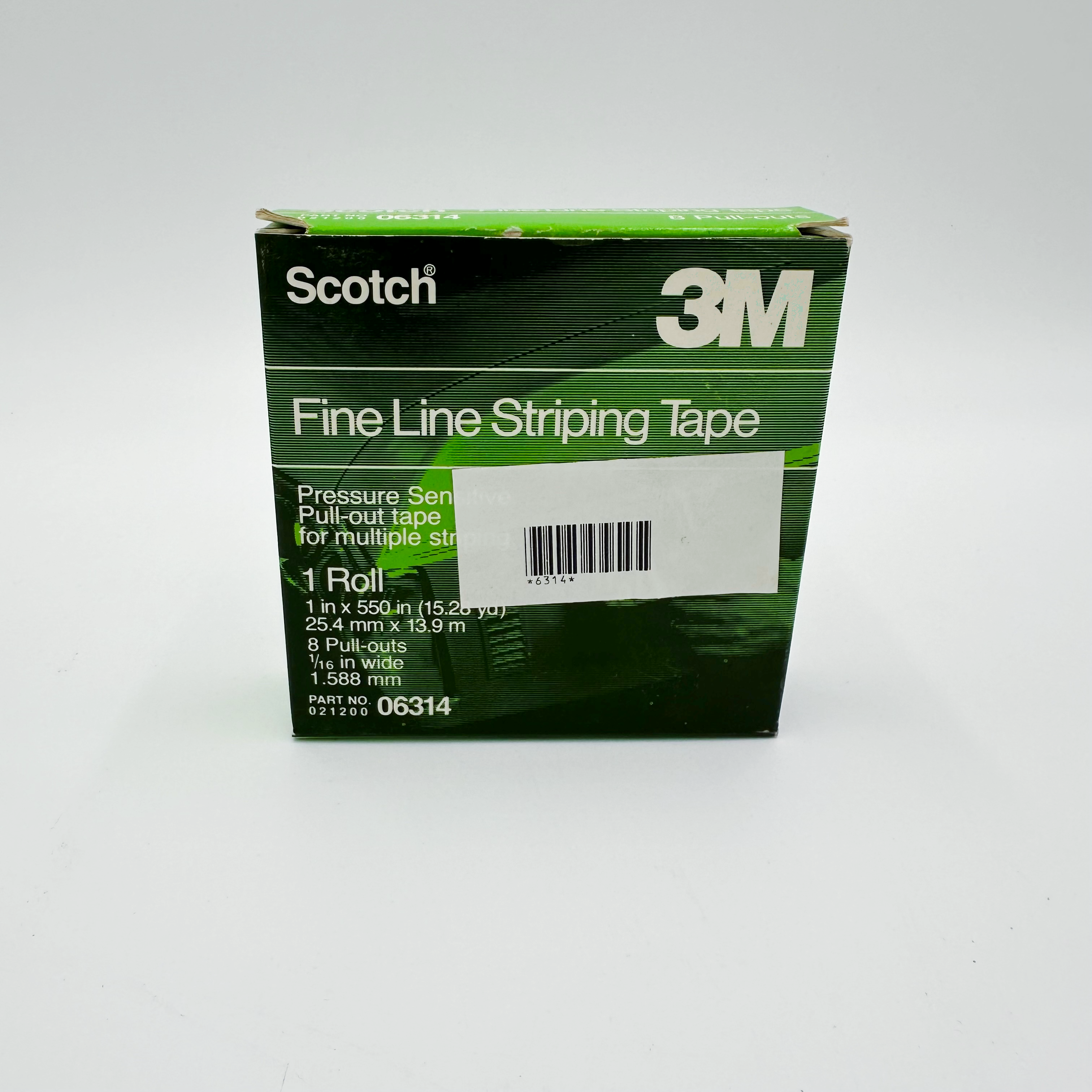 3M Scotch® Fine Line Striping Tape, 8 Pull Outs, 06314, 1 in x 550 in