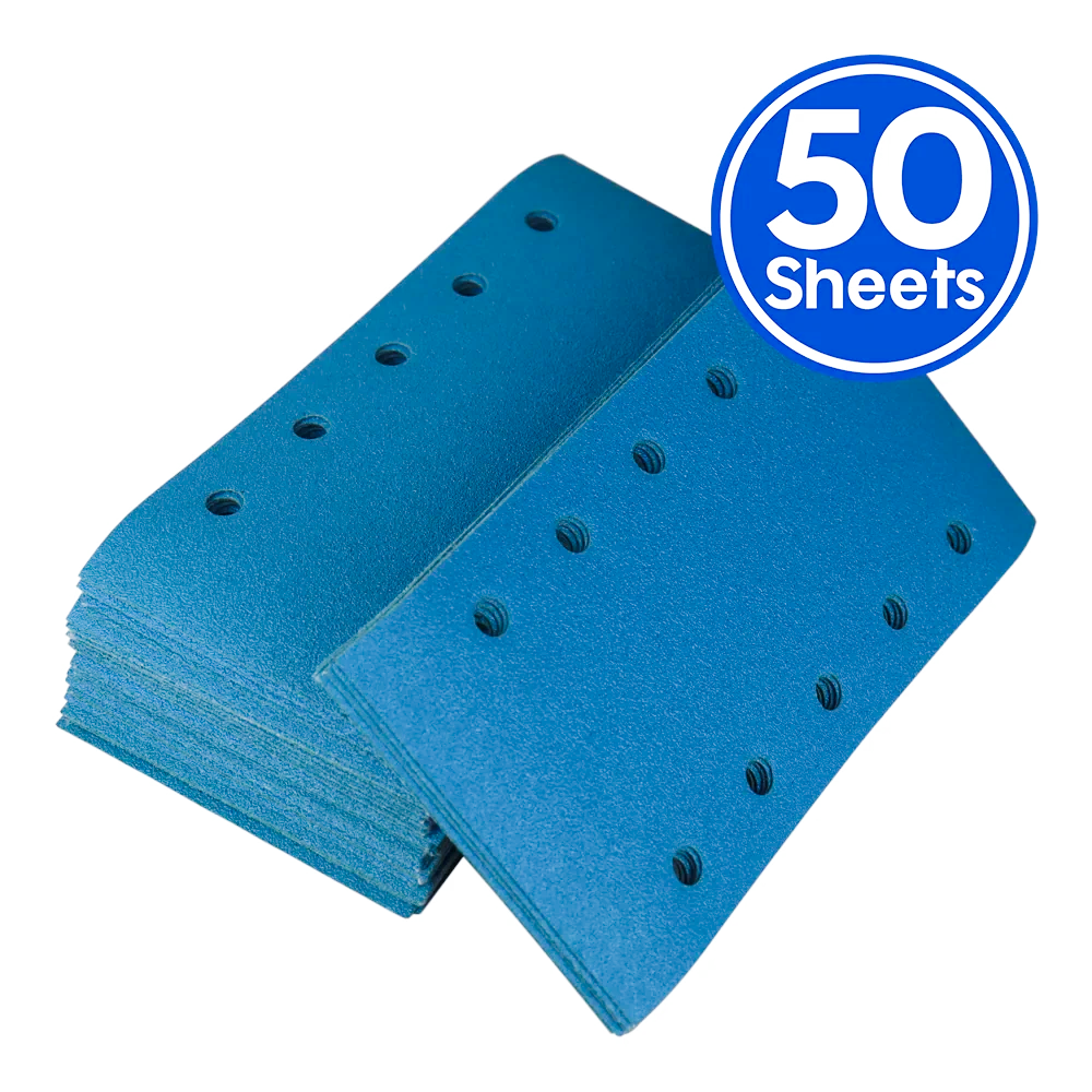 Revcut Blue Velcro Film 115mm x 225mm 10 Hole 50 Pack