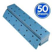 Revcut Blue Velcro Film 70mm x 420mm P40 14 Hole 50 Pack