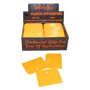 PLASTIC APPLICATOR YELLOW SINGLE